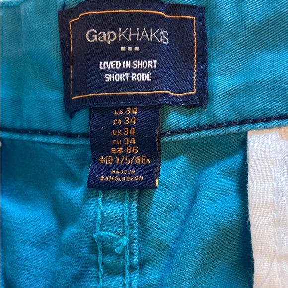 GAP Turquoise Khakis Shorts for Men - Picture 3 of 3